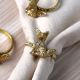 Handmade Brass Cat Napkin Ring in Set of 4