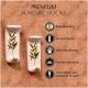 Handmade White Ceramic Green Leaf Stick Wall Hook