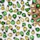 25 Pieces Green and Golden Coloured Christmas Ornament