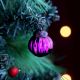 25 Pieces Purple Glass Ornaments - Christmas Tree Ornaments