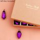 25 Pieces Purple Glass Ornaments - Christmas Tree Ornaments