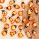 25 Pieces Amber Glass Ornaments - Christmas Tree Ornaments