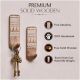 Wooden Brown White No Drill Wall Hook