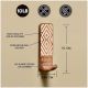 3 Pieces Brown Wooden No Drill Adheshive Wall Hooks