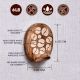 Wooden Self Adhesive Brown Hooks