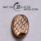 Wooden Brown White Adhesive Hanging Hook