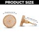6 Pieces Floral Wooden Cabinet Knobs Drawer Pulls