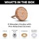 6 Pieces Floral Wooden Cabinet Knobs Drawer Pulls
