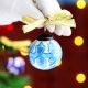 12 Pieces Hand painted Multicolor Round Balls Ceramic Christmas Ornaments