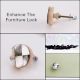 Handmade Round Shell Resin Drawer Knob