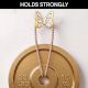 Modern Mother of Pearl and Brass Butterfly Wall Hook