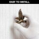 Handmade Modern Antique Iron Eagle Wall Hooks- 3 Pieces