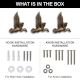 Handmade Modern Antique Iron Eagle Wall Hooks- 3 Pieces