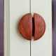 Modern Natural Wooden Door Handles (Medium Size) Pack of 2 Pieces (4 Inch)