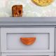 Modern Natural Wooden Door Handles (Medium Size) Pack of 2 Pieces (4 Inch)
