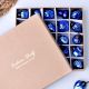 25 Pieces Blue Tiny Christmas Ornaments