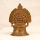 Indian Traditional Gajalaxmi Oil Lamp Made of Brass for Prayer