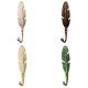 Modern Big Feather Iron Wall Hook