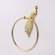 Handmade High Quality Brass Peacock Hanger for Bathroom in Set of 3