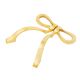 Gold Brass Bow Cabinet Door Handle 1 Pair (Small Size)