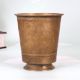 Dark Brown Plain Brass Holy Glass for Home Decoration