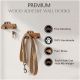 Natural Wooden Adhesive Car Design Wall Hook