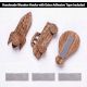 3 Pieces Wooden Adhesive Air Balloon Car And Rocket Shape Wall Hooks