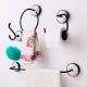 Black White Aluminum Ceramic Wall-Mounted Towel Bar for Bathroom