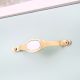 Golden White Handmade Mother of Pearl Brass Door Cabinet Handle
