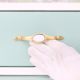 Golden White Handmade Mother of Pearl Brass Door Cabinet Handle