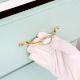 Golden White Handmade Mother of Pearl Brass Door Cabinet Handle