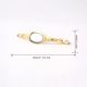 Golden White Handmade Mother of Pearl Brass Door Cabinet Handle