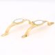 Golden White Handmade Mother of Pearl Brass Door Cabinet Handle