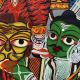 Handmade Bengal Pattachitra Natural Colors Painting of Goddess Durga on Cloth by Artist Sahajan Chitrakar