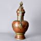 Engraved Beautiful Copper and White Metal Kettle for Decoration