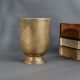 Vintage Holy Brass Glass Traditional Handcrafted Tumbler for Pooja Rituals and Home Decor
