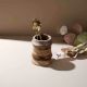 Hand-Turned Wooden Utensil Stand