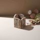 Rustic Leaf-Engraved Wooden Spoon Holder
