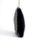 Noir Royale Hand Beaded Clutch with Ornate Metallic Embroidery