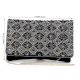 Noir Royale Hand Beaded Clutch with Ornate Metallic Embroidery