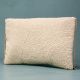 Ivory Elegance Scalloped Beaded Clutch with Gold Chain Strap