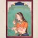 Typical Rajasthani Painting Of Lady Call Bani Thani With Fine Work