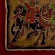 Hunting Phad Painting Raw Colour on Cloth Traditional Rajasthani Folk Art