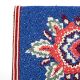 Blue Beaded Dragon Embroidered Sling Bag with Chain