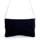 Midnight Mirage Beaded Sling Clutch with Gold Chain Strap