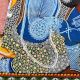 Kalighat Pattachitra Painting Cloth Artwork of Goddess Durga for Wall Decor