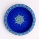 Handcrafted Blue Terracotta Urli with Golden Motifs