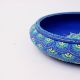 Handcrafted Blue Terracotta Urli with Golden Motifs
