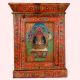 Handmade Wooden Box with Hand-Painted Deity Artwork