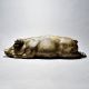 English Art Pig Sitting Brass Decor Figurine